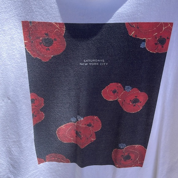 Saturdays Surf NYC Floater Fill T-shirt - White XL - Picture 8 of 12